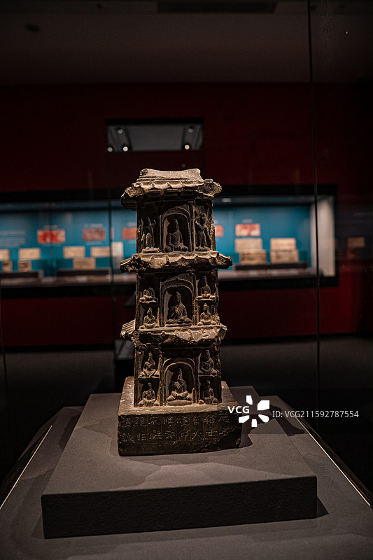 北魏 北魏造像石塔 酒泉市肃州区博物馆图片素材