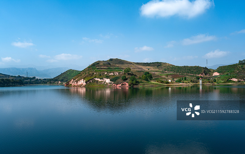 西宁湟中大石门水库图片素材