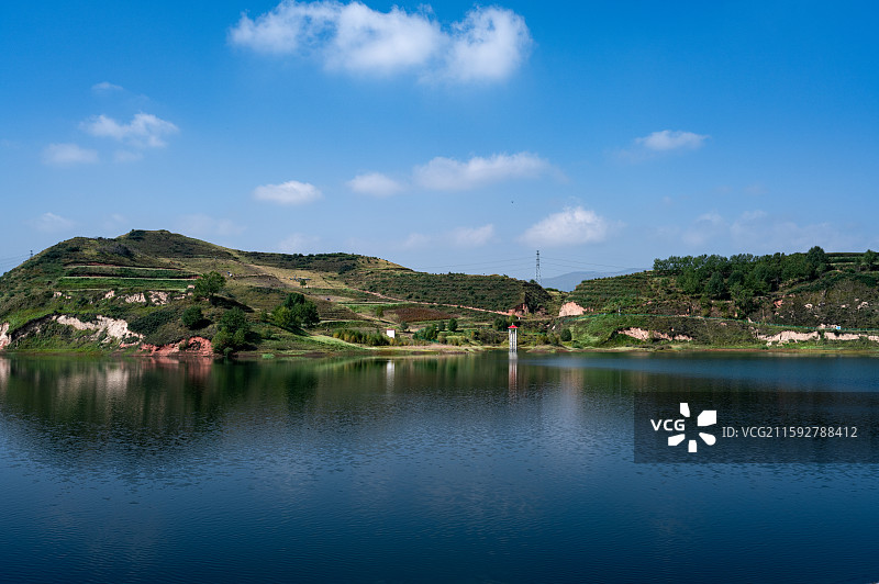 西宁湟中大石门水库图片素材