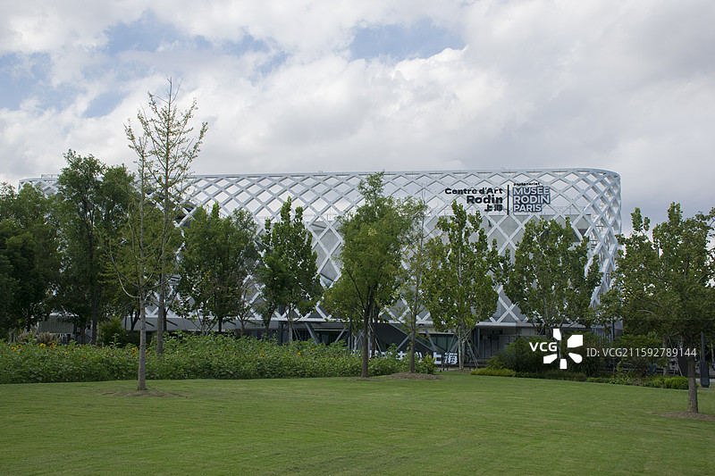 上海世博文化公园内的罗丹艺术中心，原世博会法国馆图片素材