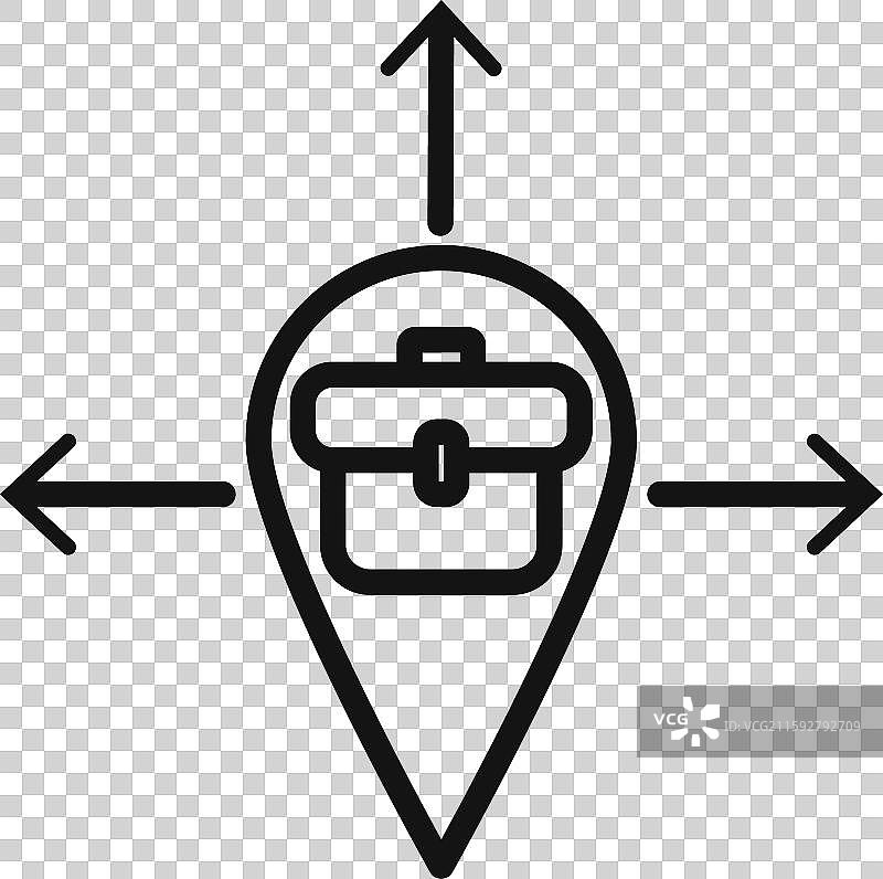 商业扩展标志轮廓图片素材