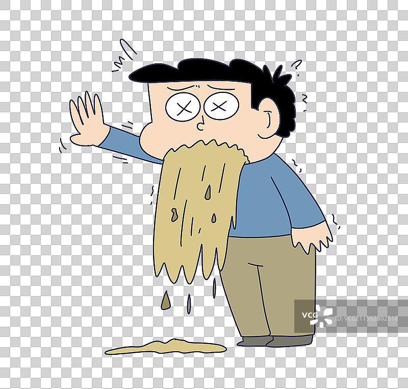 食物中毒呕吐的人物图片素材