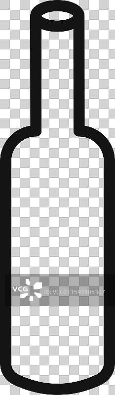 玻璃瓶标志轮廓图片素材