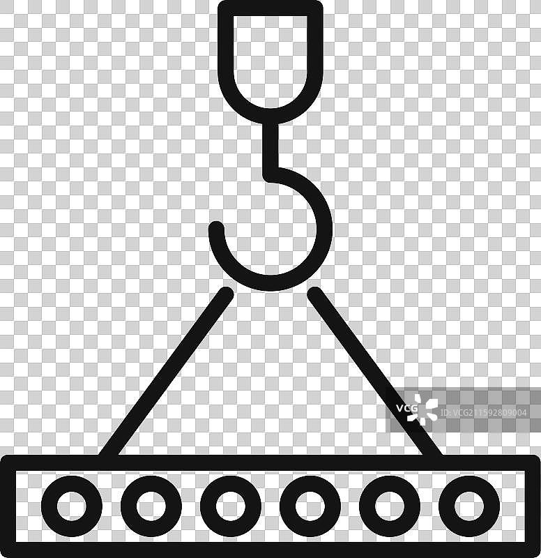 钩子标志轮廓图片素材