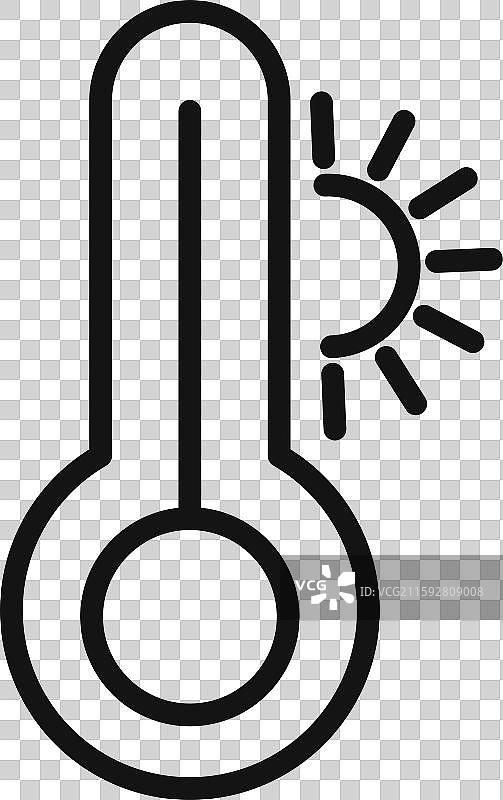 热标志轮廓图片素材