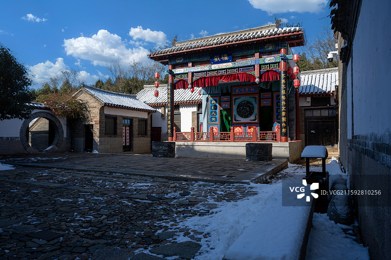 栖霞牟氏庄园戏台图片素材