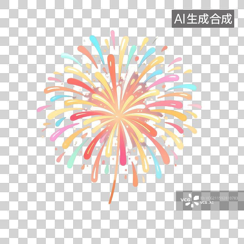 【AI数字艺术】彩灯绽放星光灿烂图片素材