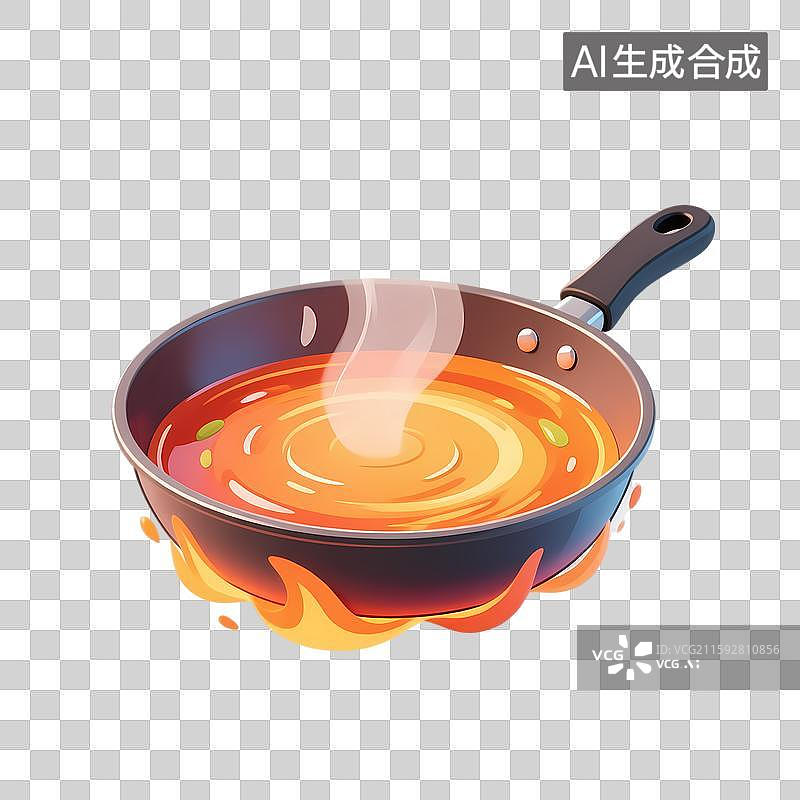 【AI数字艺术】火焰锅水煮图片素材