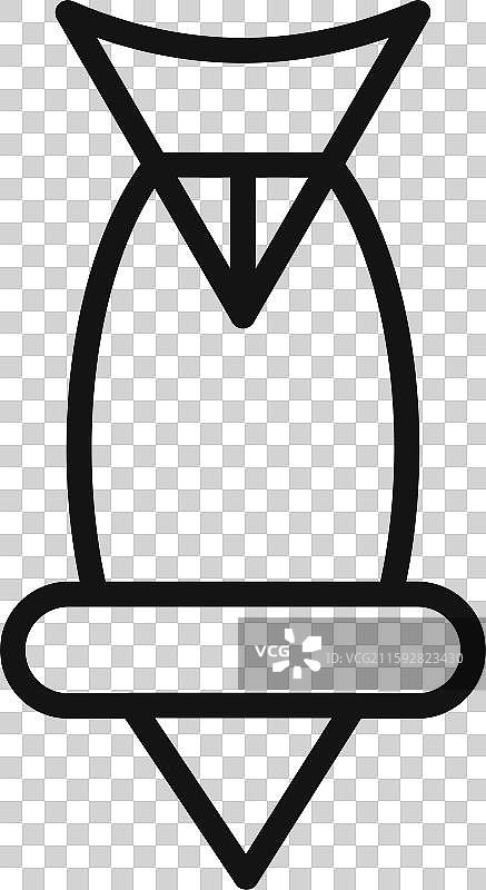 糕点袋标志轮廓图片素材