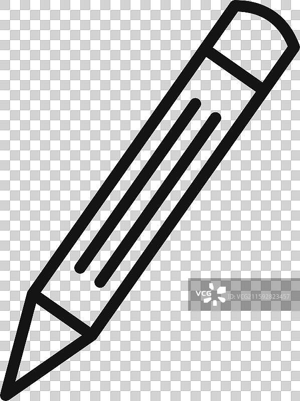 铅笔标志轮廓图片素材