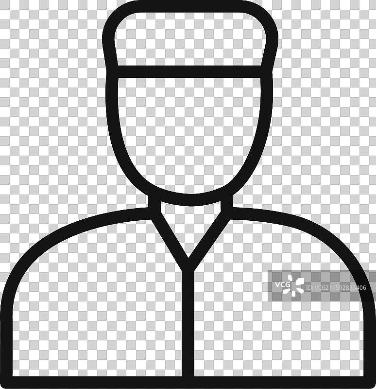 水手标志轮廓图片素材