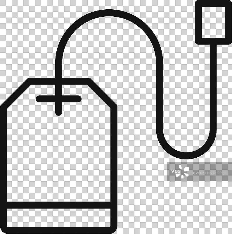 茶包标志轮廓图片素材