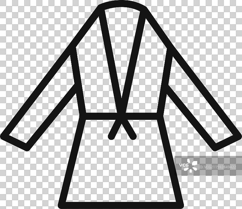 浴袍标志轮廓图片素材