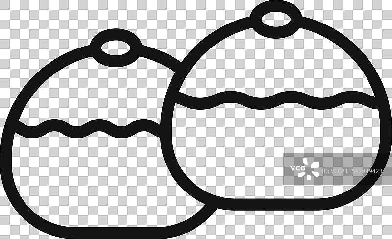 比利时面包标志轮廓图片素材