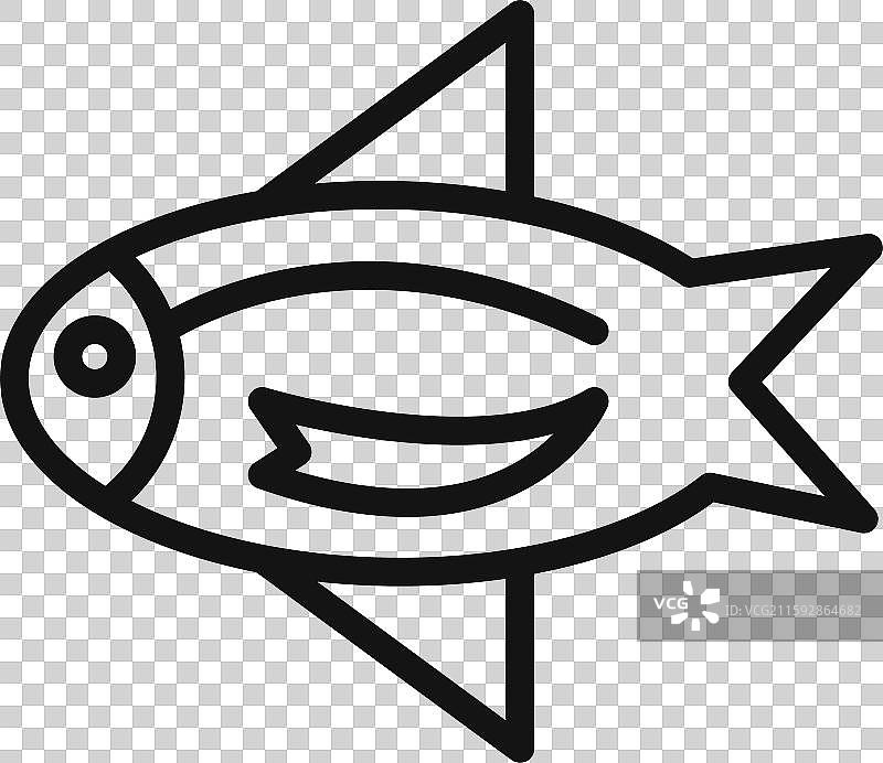 鲈鱼标志轮廓图片素材