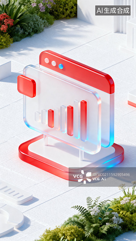 【AI数字艺术】现代数据可视化图标设计图片素材