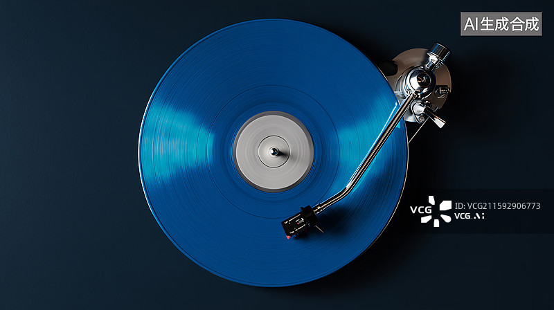【AI数字艺术】播放的留声机特写图片素材