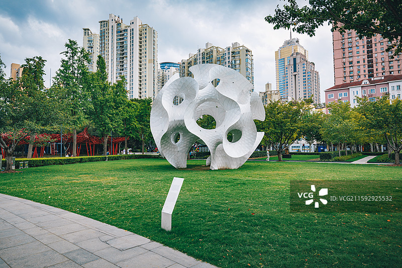 上海市静安区 静安雕塑公园图片素材