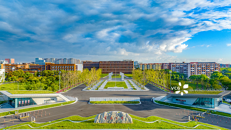 宁波大学航拍图片素材
