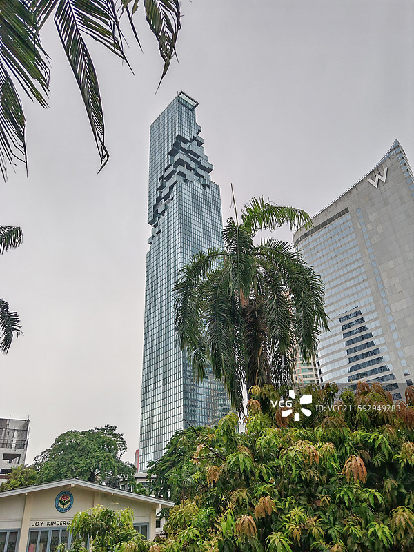 泰国曼谷城市风光王权大京都大厦像素大厦现代建筑图片素材
