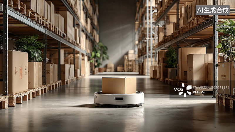 【AI数字艺术】人工智能未来科技工厂图片素材