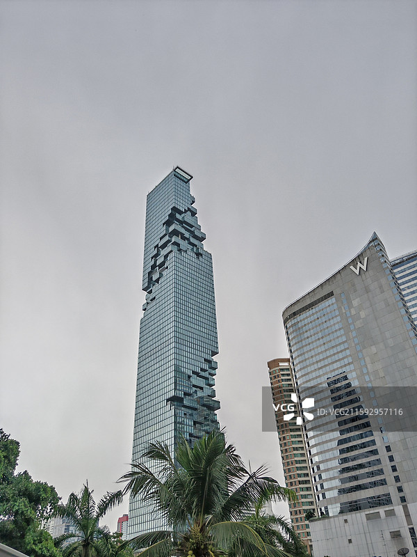 泰国曼谷城市风光王权大京都大厦像素大厦现代建筑图片素材