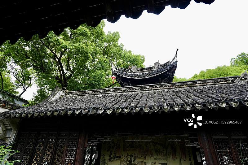 惠山古镇5A级旅游景区 贞义单姬祠位于惠山古镇秦园街36号，是古镇上唯一以女性事迹为题材的祠堂图片素材