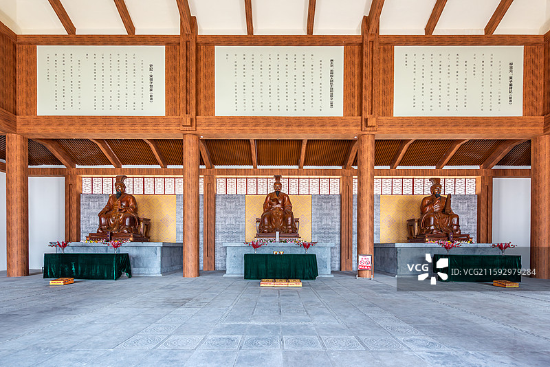 河南省鹤壁市淇县朝歌遗址公园三仁祠图片素材