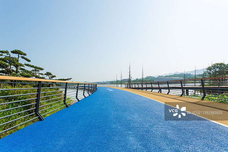 玉泉湖公园跑道图片素材