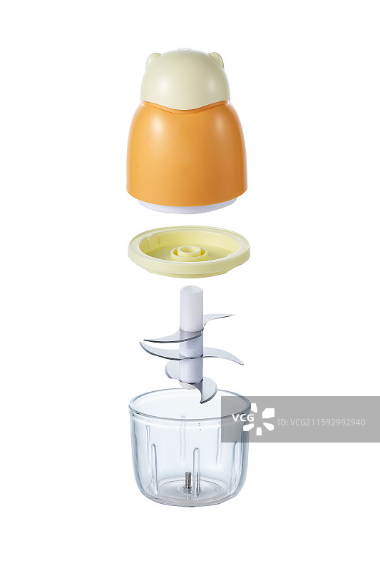 白色背景下的辅食机展示图片素材