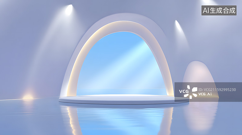 【AI数字艺术】数字长廊图片素材