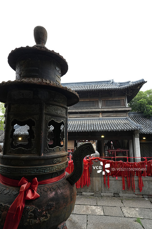 惠山古镇5A级旅游景区 东岳行宫又称东岳行庙、东岳庙，位于惠山古镇绣嶂街中部，始建于五代后唐同光初图片素材