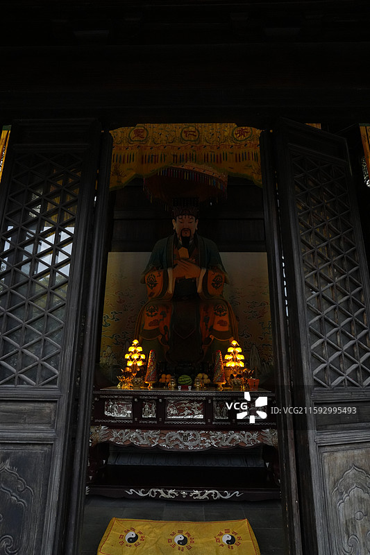 惠山古镇5A级旅游景区 东岳行宫又称东岳行庙、东岳庙，位于惠山古镇绣嶂街中部，始建于五代后唐同光初图片素材