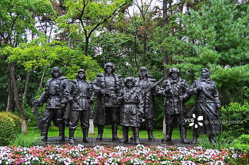 杨靖宇和抗联战士（通化）图片素材