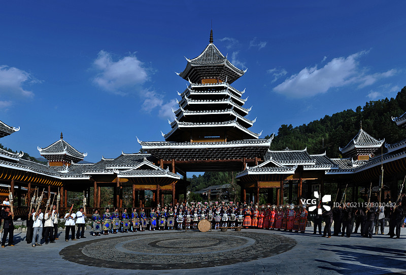 茶山 茶农 贵州 桐寨图片素材