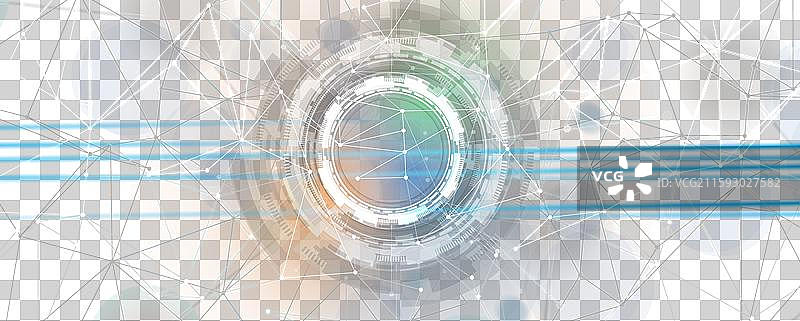 神经网络概念：连接的细胞与链接图片素材