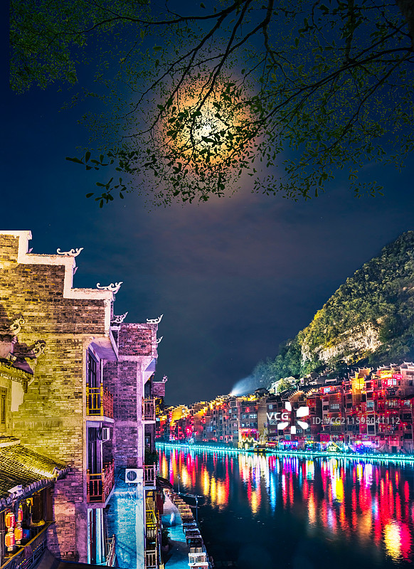 镇远古镇（镇远古城），舞阳河两岸商业街，网红打卡点图片素材