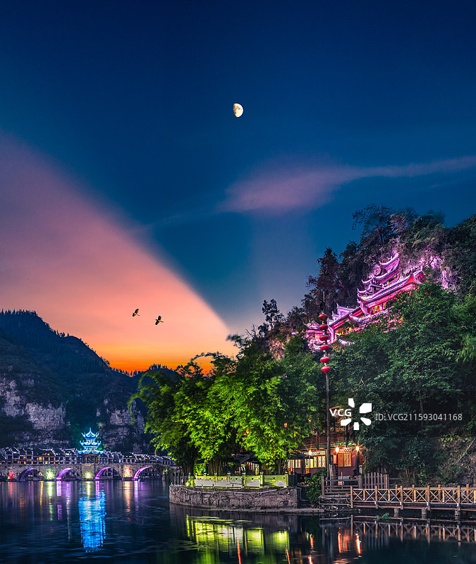 镇远古镇（镇远古城）祝圣桥，网红打卡点图片素材