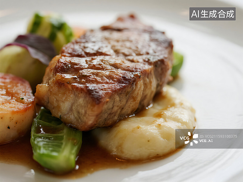 【AI数字艺术】精致美食：米其林级视觉盛宴图片素材