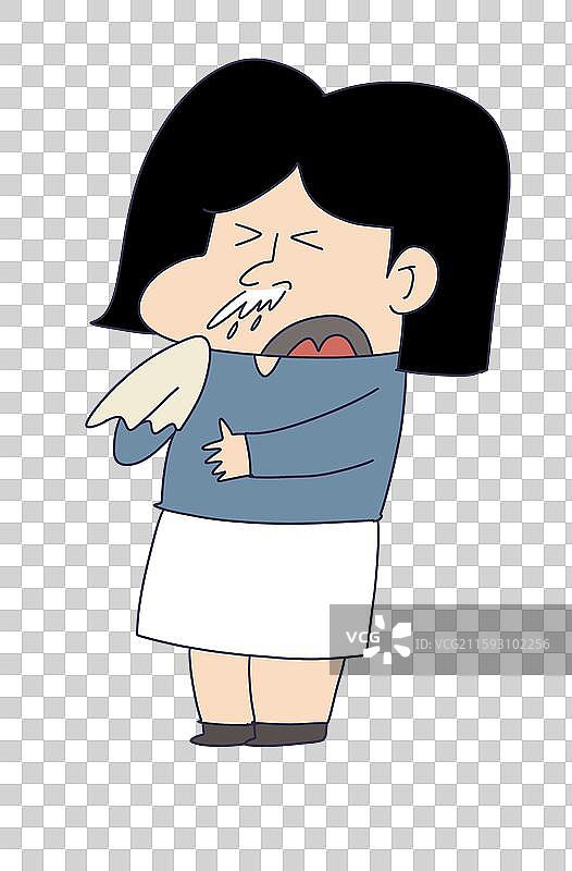打喷嚏，感冒流感的人物图片素材