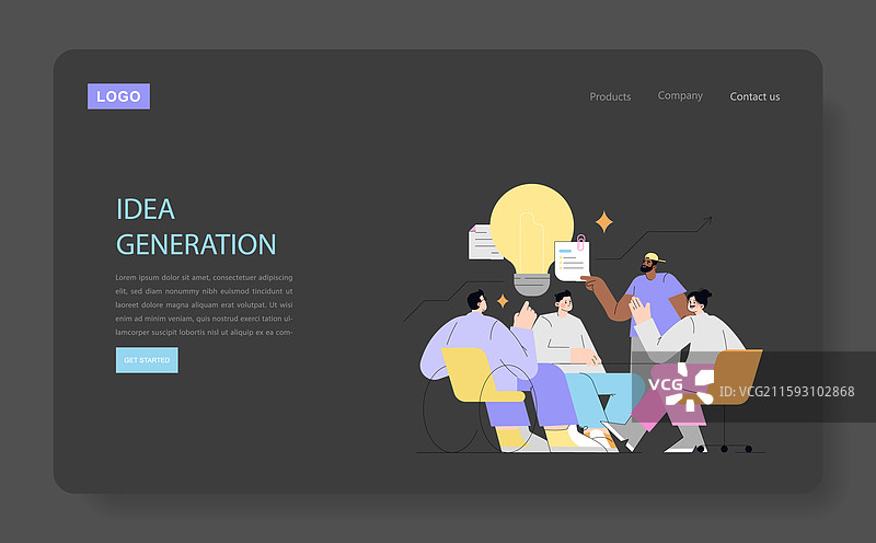 创新扁平设计图片素材