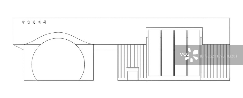 甘肃科技馆线稿图片素材