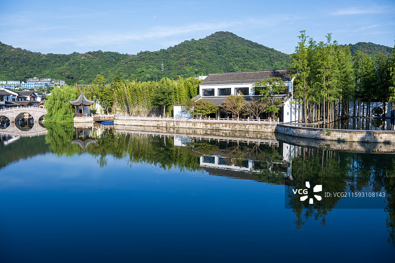 湘湖水街 越界图片素材