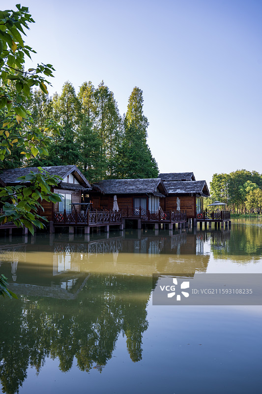 湘湖水街 越界图片素材