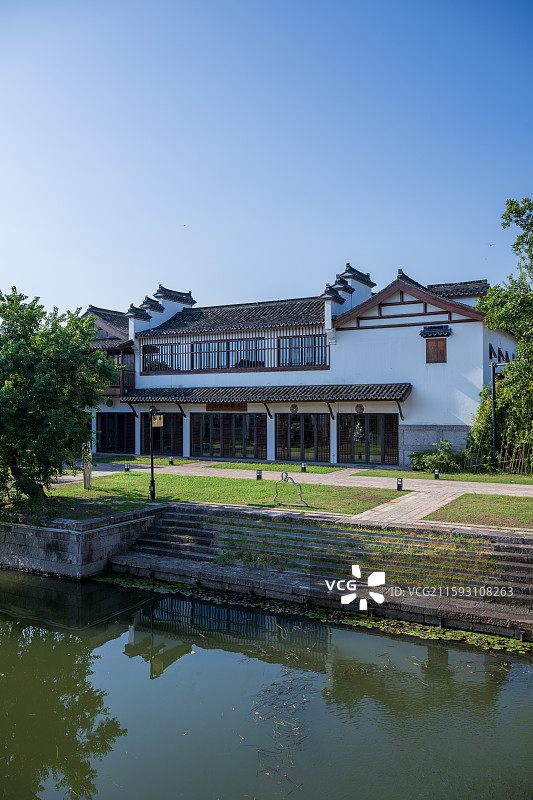 湘湖水街 越界图片素材