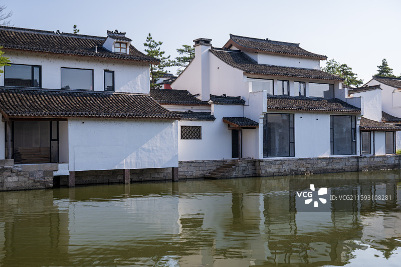 湘湖水街 越界图片素材