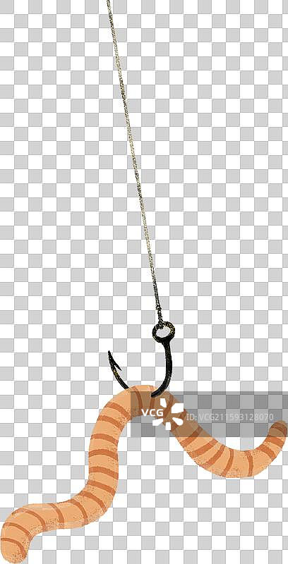 业余爱好钓鱼的鱼饵蚯蚓元素图片素材