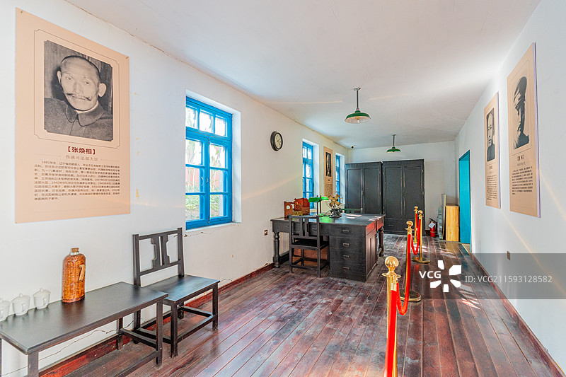 吉林大栗子伪满皇帝溥仪行宫图片素材