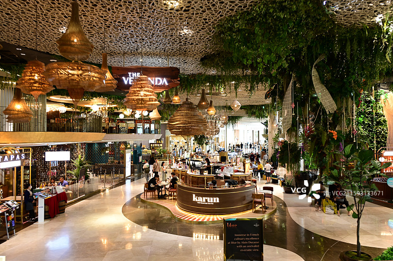 曼谷暹罗天地，湄南河风光图片素材