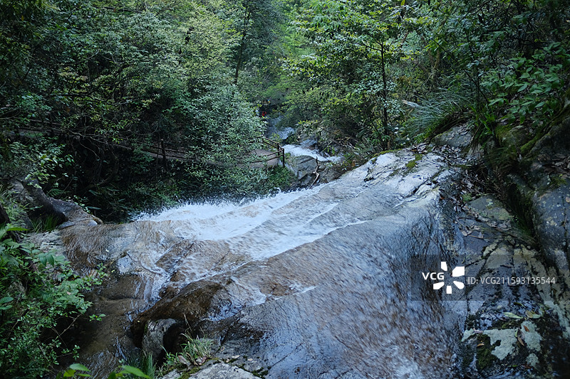 钱江源森林公园溪流图片素材